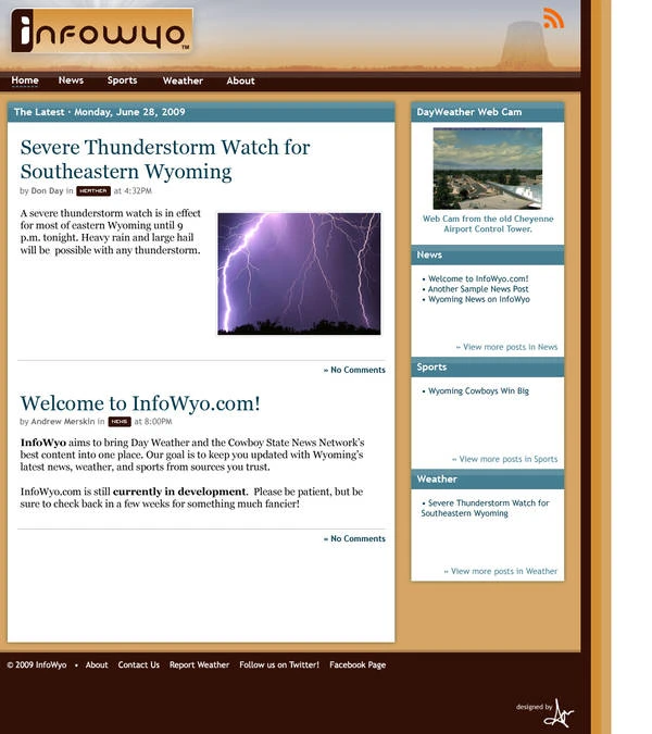 InfoWyo website screenshot